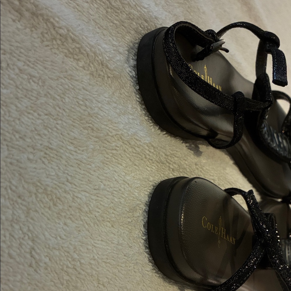 Cole Haan/Nike Air Black Beaded Sandals, Size 7 1/2 - Picture 5 of 7